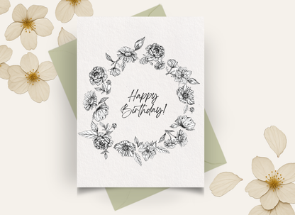 Happy Birthday Wreath
