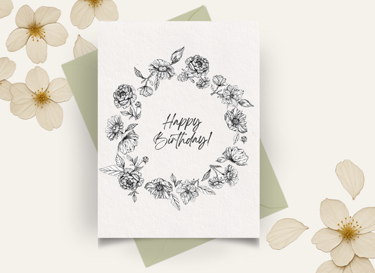 Happy Birthday Wreath